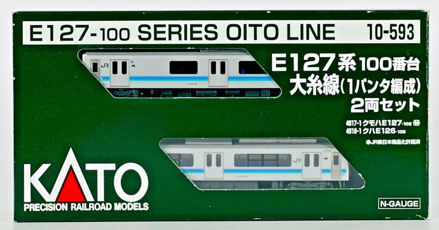 KATO N GAUGE - 10-593 - E127-100 SERIES 'OITO LINE' 2 CAR POWERED EMU - BOXED
