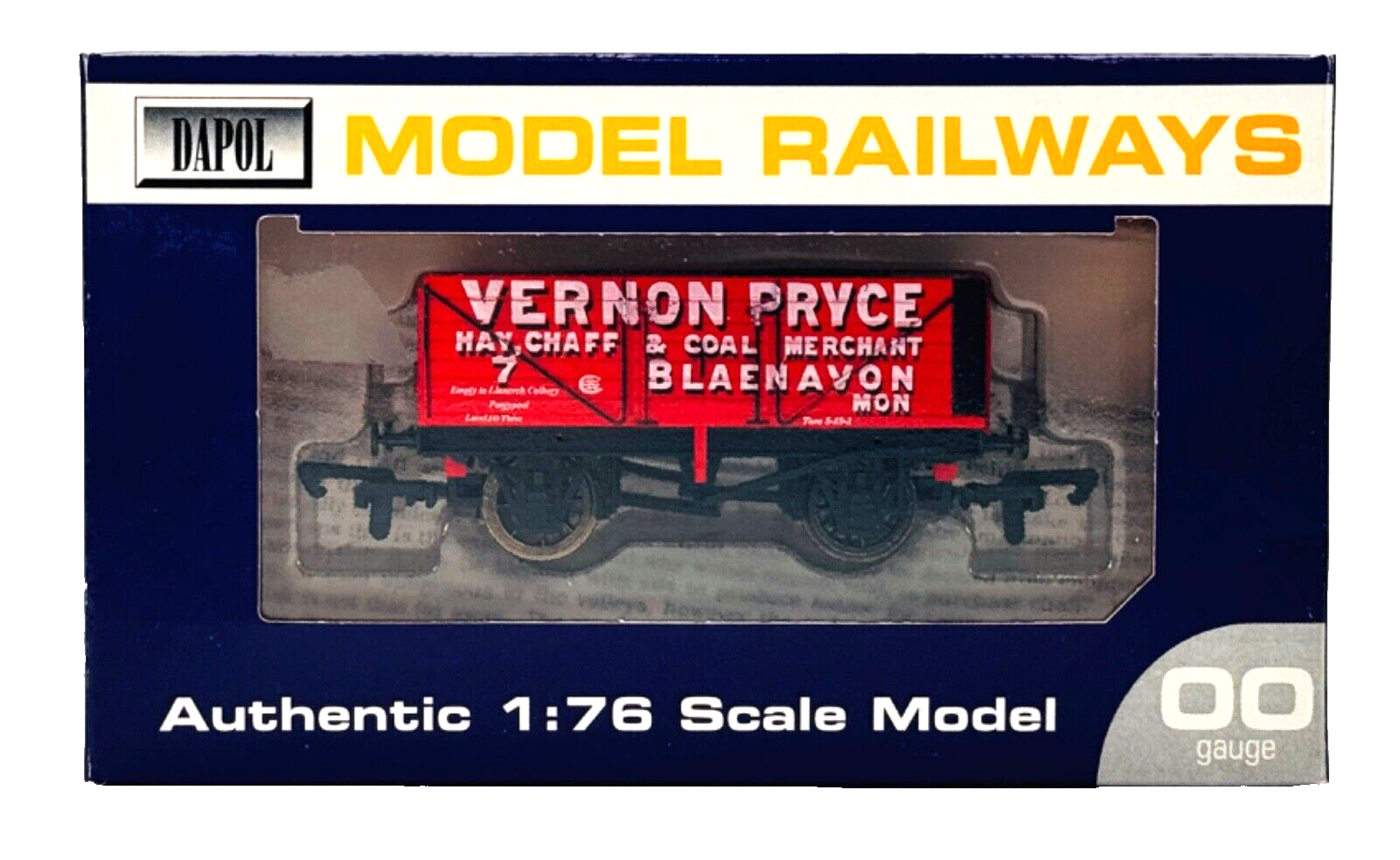 DAPOL 00 GAUGE - VERNON PRYCE BLAENAVON PLANK WAGON NO.7 (LIMITED EDITION)