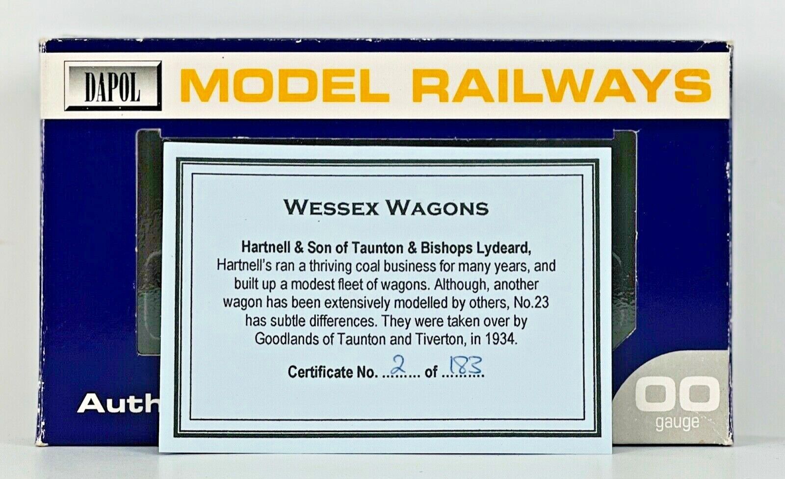 DAPOL 00 GAUGE - 'HARTNELL & SON' TAUNTON BISHOPS LYDEARD (WESSEX WAGONS LTD)