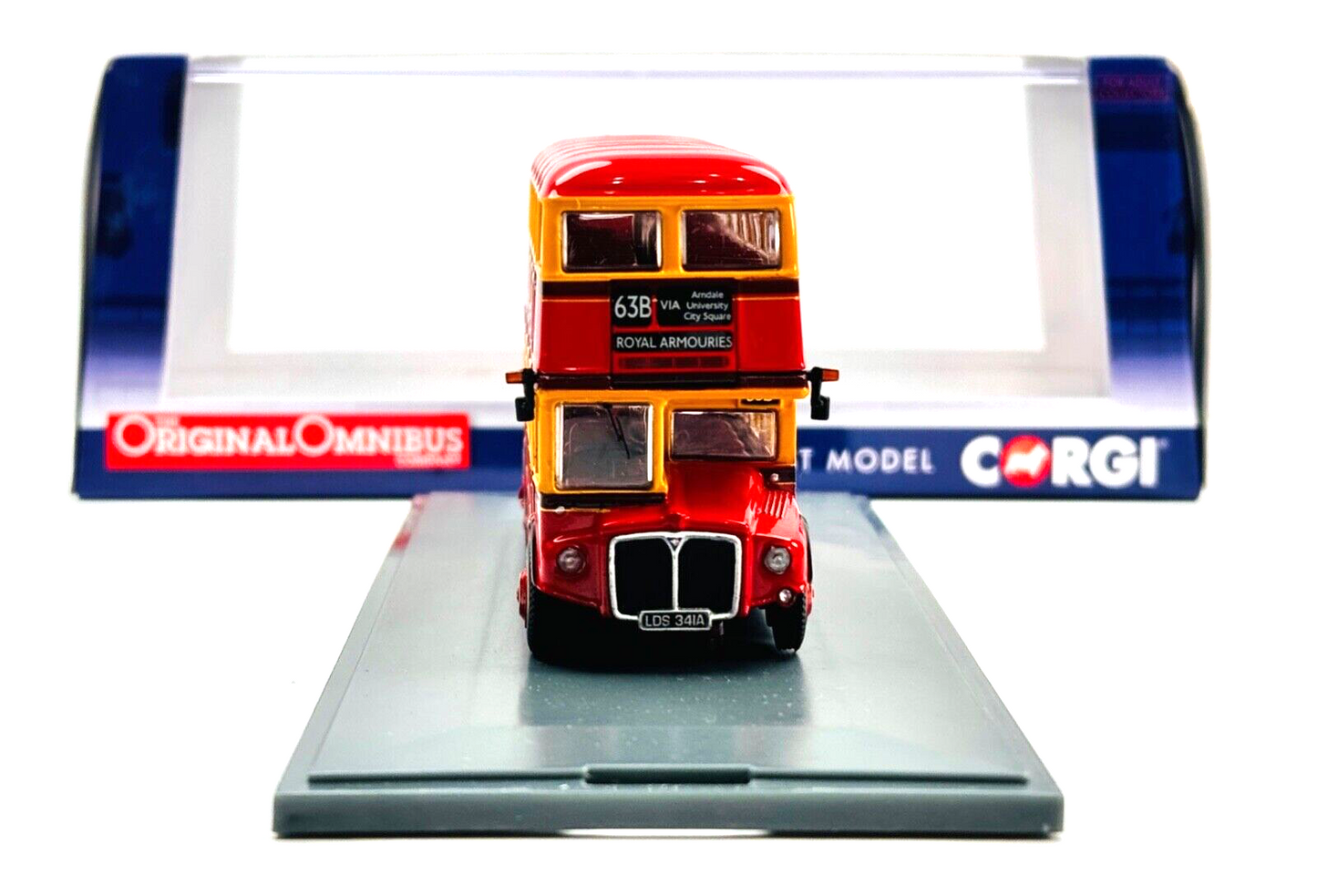 CORGI OOC 1/76 SCALE - OM46308B - ROUTEMASTER 'BLACK PRINCE' 63B ROYAL ARMOURIES