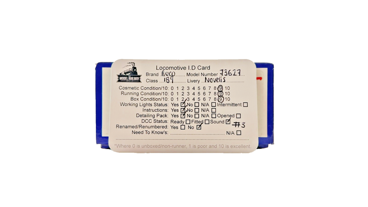 ROCO HO SCALE - 73627 - CLASS 189 ELECTRIC LOCOMOTIVE NOVELIS DCC SOUND