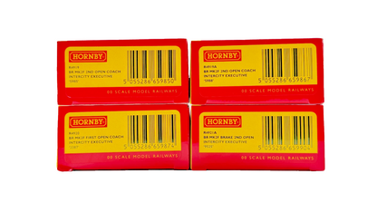 HORNBY OO GAUGE - R4919/R4919A/R4920/R4921A - BR MK2F INTERCITY EXEC COACHES X 4