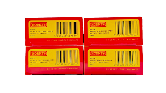 HORNBY OO GAUGE - R4919/R4919A/R4920/R4921A - BR MK2F INTERCITY EXEC COACHES X 4