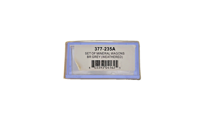 GRAHAM FARISH N GAUGE - 377-235A - SET OF MINERAL WAGONS BR GREY (WEATHERED)