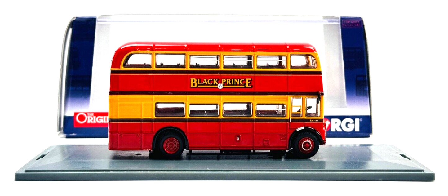 CORGI OOC 1/76 SCALE - OM46308A - ROUTEMASTER 'BLACK PRINCE' X51 MORLEY BOXED