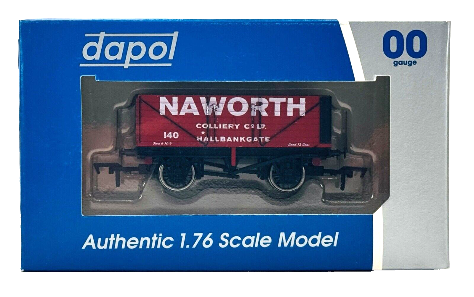 DAPOL 00 GAUGE - NAWORTH COLLIERY HALLBANKGATE WAGON NO.140 (LIMITED EDITION)