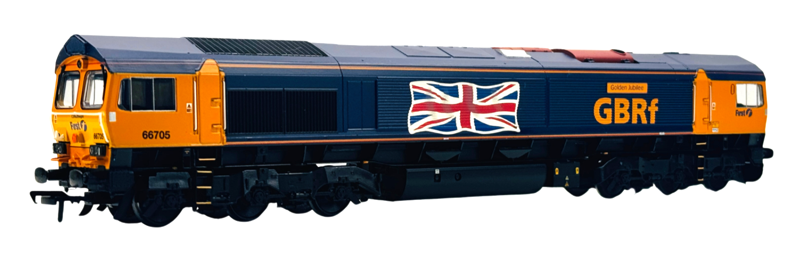 BACHMANN 00 GAUGE - 32-727Y - CLASS 66 DIESEL 66705 GBRF 'GOLDEN JUBILEE' KMRC