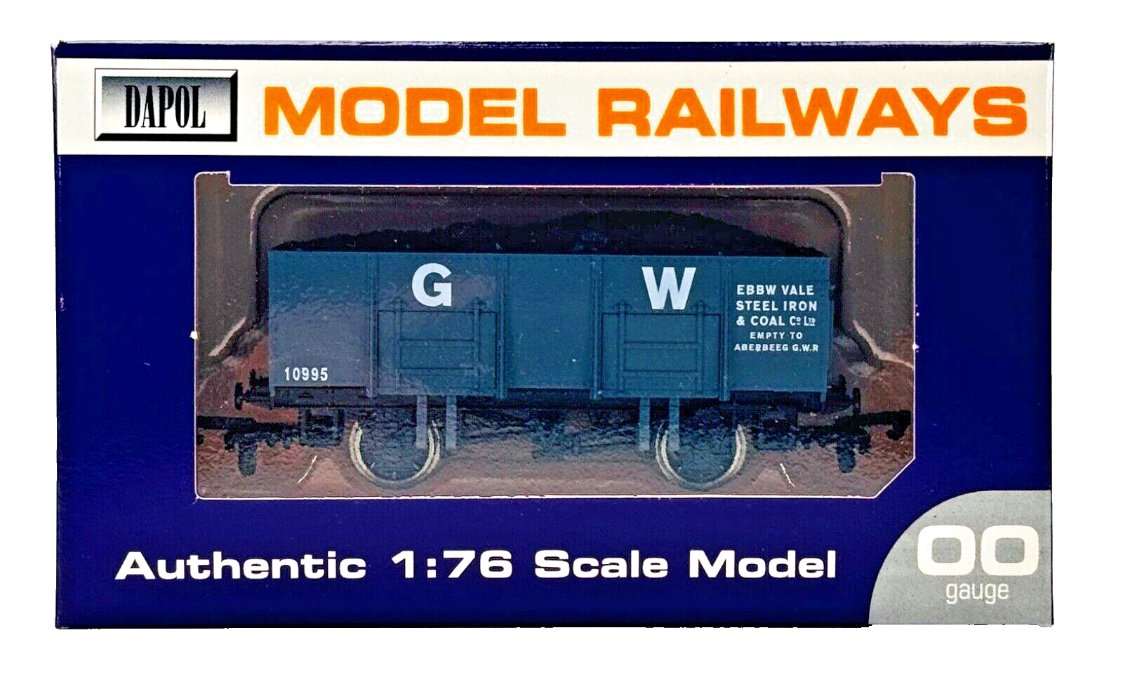 DAPOL 00 GAUGE - GW EBBW VALE STEEL MINERAL WAGON NO.10995 (LIMITED EDITION)