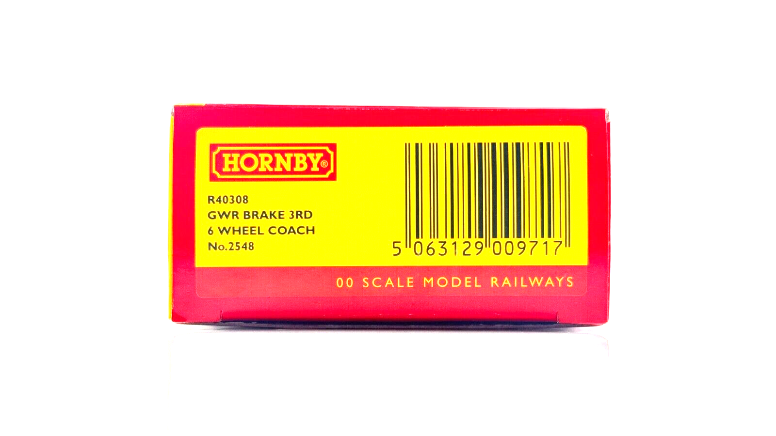 HORNBY 00 GAUGE - R40308 - GWR BRAKE 3RD 6 WHEEL COACH NO.2548 - BOXED