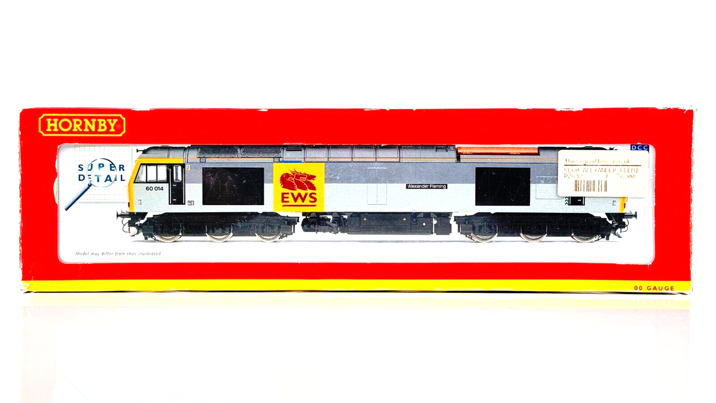 HORNBY 00 GAUGE - R2639 - CLASS 60 DIESEL EWS TRAINLOAD ALEXANDER FLEMING BOXED