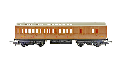 HORNBY OO GAUGE - RAKE OF 3 LNER TEAK CLERESTORY PASSENGER COACHES UNBOXED