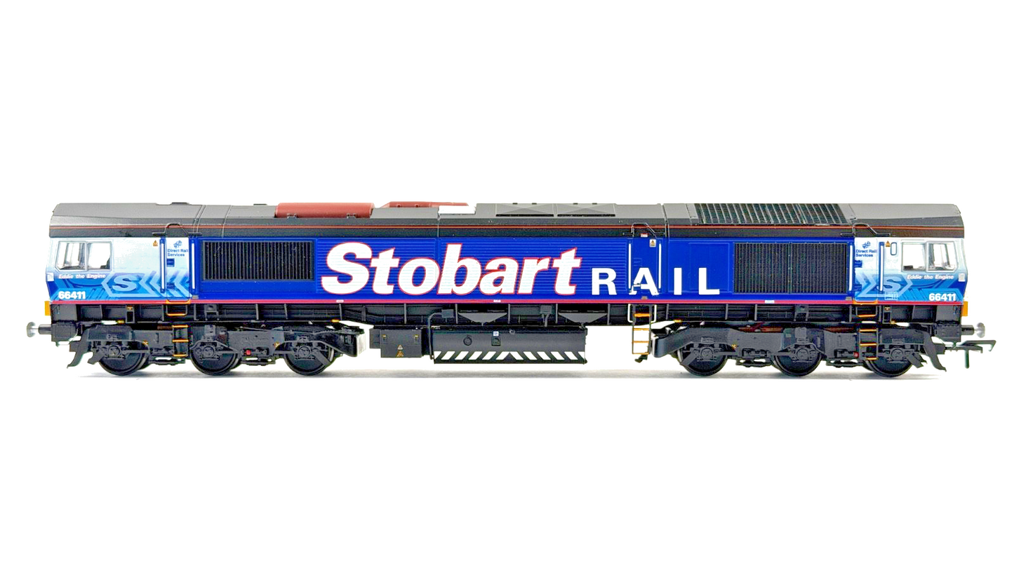 BACHMANN 00 GAUGE - 32-977 - CLASS 66/9 DIESEL DRS/STOBART RAIL 66411 BOXED