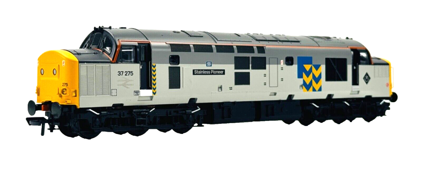 BACHMANN 00 GAUGE - 32-778RJ - CLASS 37 RAILFREIGHT 37275 'STAINLESS PIONEER'