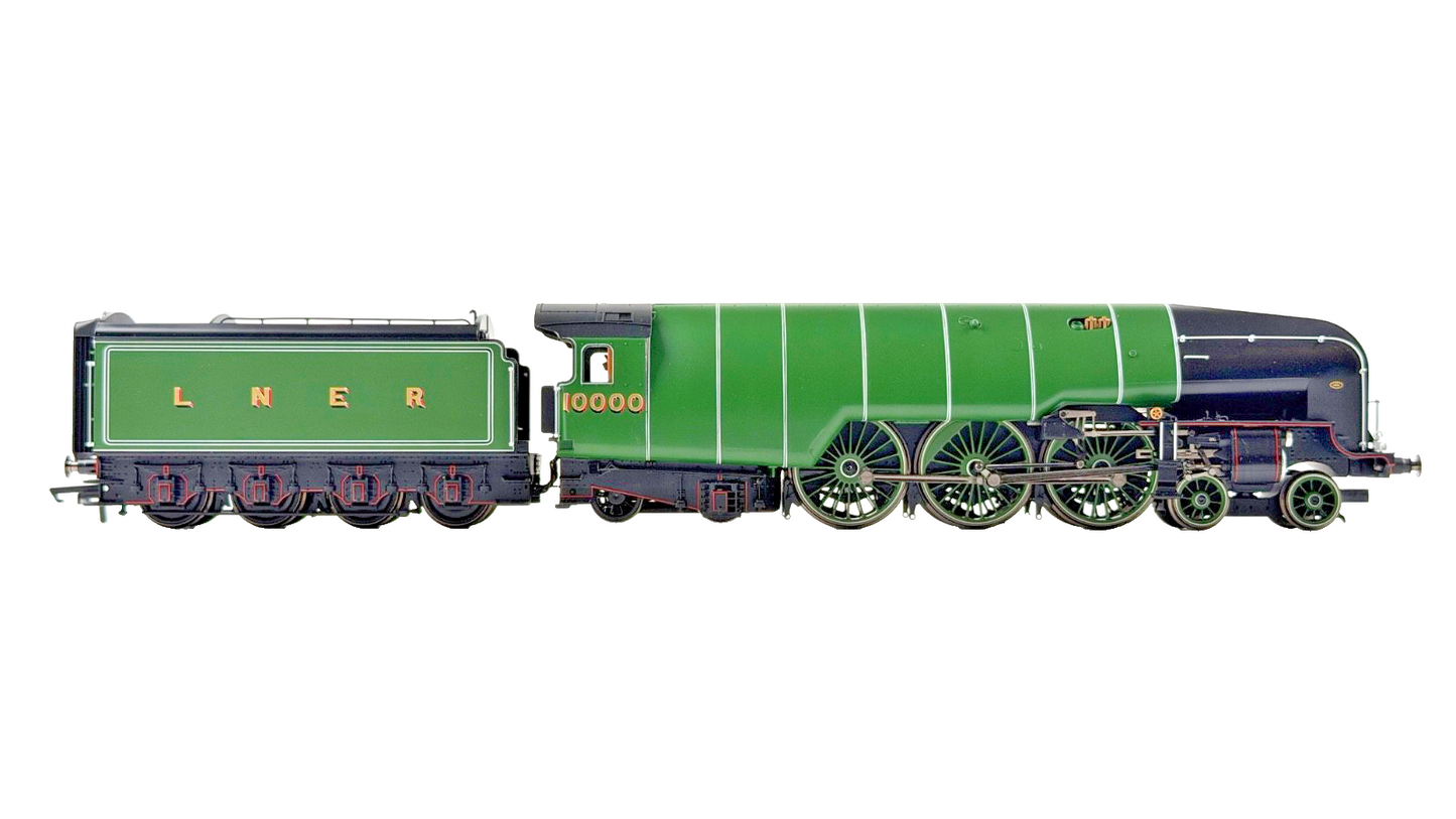 HORNBY OO GAUGE - R3842 - LNER GREEN (PROMOTIONAL) CLASS W1 HUSH HUSH NO.10000