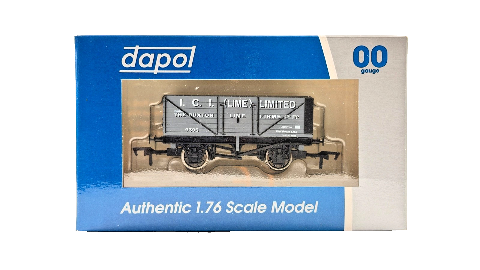 DAPOL 00 GAUGE - ICI I.C.I LIME BUXTON LIME FIRMS WAGON 9395 (LIMITED EDITION)