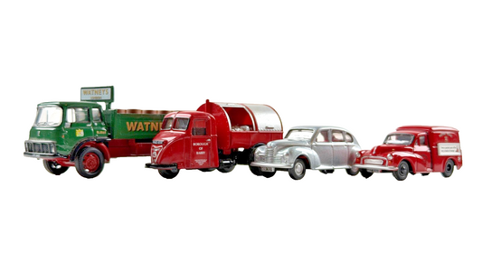 OXFORD DIECAST/CLASSIX 1/76 COMMERCIAL/PASSENGER VEHICLES X 4 UNBOXED