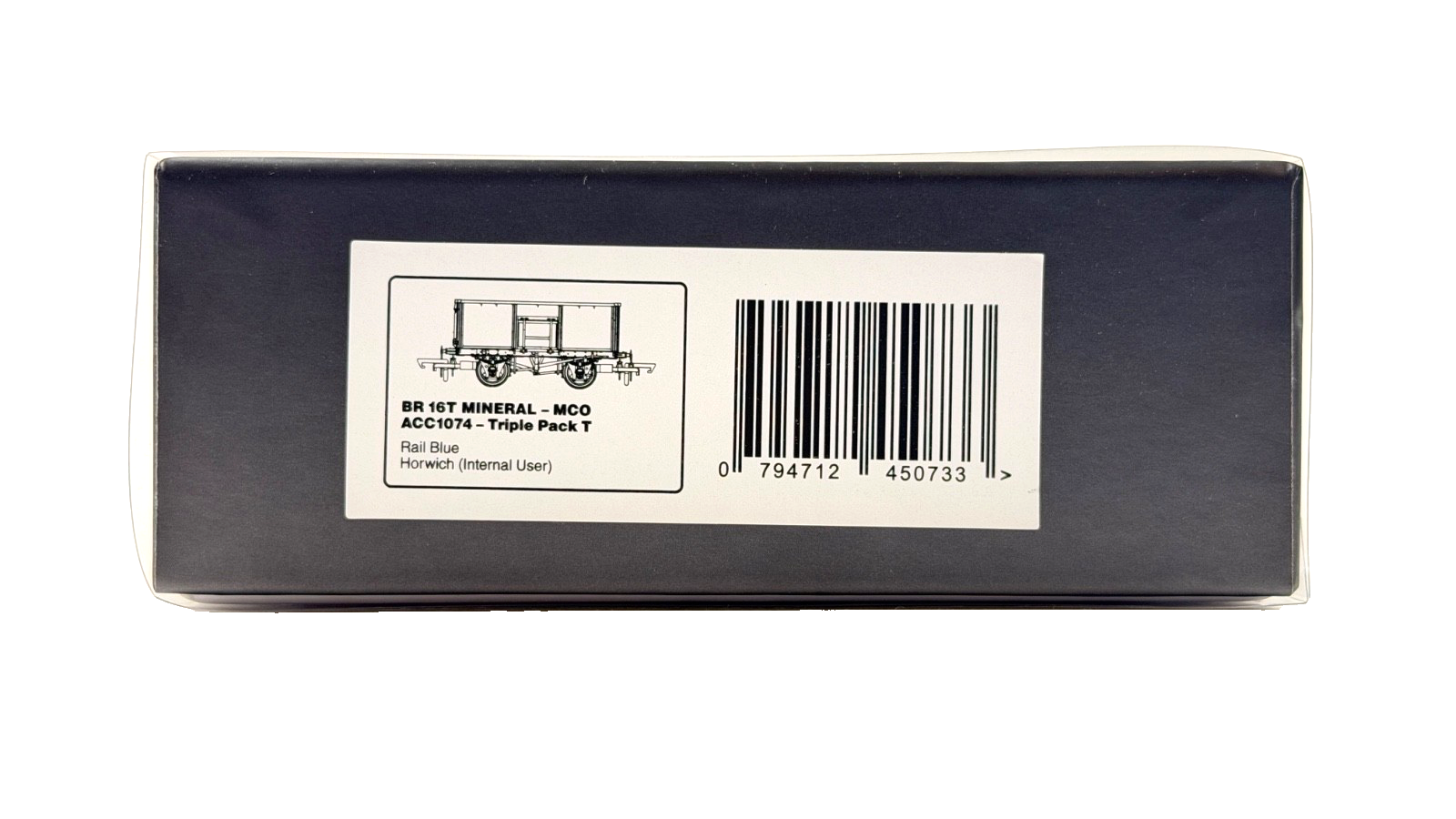 ACCURASCALE OO GAUGE - ACC1074 - BR 16T MINERAL WAGON MCO RAIL BLUE HORWICH