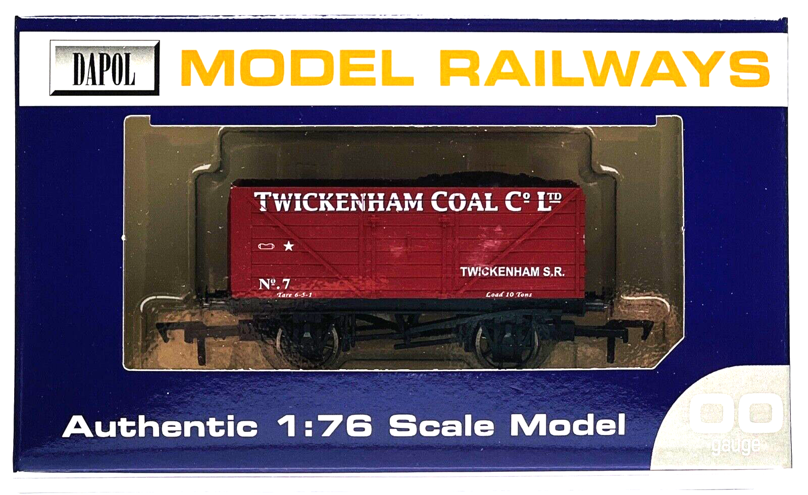 DAPOL 00 GAUGE - TWICKENHAM COAL CO 8 PLANK WAGON WITH LOAD NO.7 (WESSEX WAGONS)