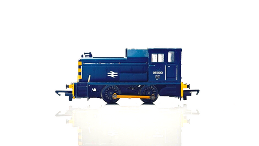 HORNBY 00 GAUGE - CLASS 06 DIESEL SHUNTER 06003 BR BLUE YELLOW - UNBOXED