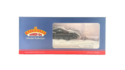 BACHMANN OO GAUGE - 38-726 - WARFLAT BOGIE FLAT WAGON WD BRONZE GREEN WITH TANK