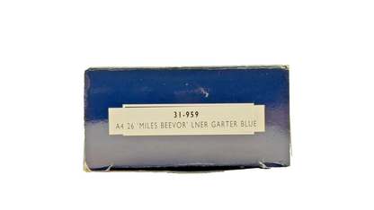 BACHMANN 00 GAUGE - 31-959 - CLASS A4 MILES BEEVOR LNER GARTER BLUE NO.26 BOXED
