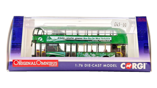 CORGI OOC 1/76 SCALE - OM46635 - NEW ROUTEMASTER FIRST WEST YORKSHIRE - BOXED