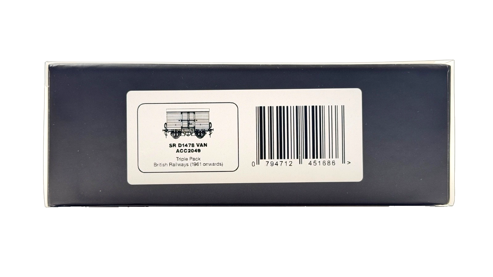 ACCURASCALE OO GAUGE - ACC2049 - SR D1478 VAN BRITISH RAILWAYS BANANA VAN TRIPLE