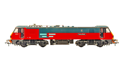 BACHMANN 00 GAUGE - 32-614 - CLASS 90 ELECTRIC 90019 RAIL EXPRESS PENNY BLACK