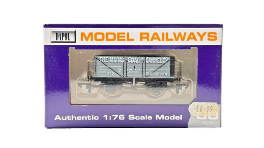 DAPOL 00 GAUGE - MAINS COAL & CANNEL CO BLACKBURN WAGON NO.475 (LIMITED EDITION)