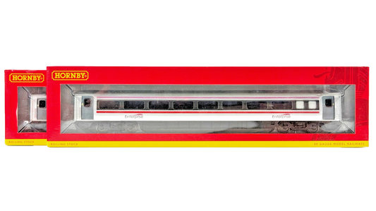 HORNBY/CHRIS DYER OO GAUGE - IRISH RAILWAY ENTERPRISE SILVER MK4 COACHES X 2