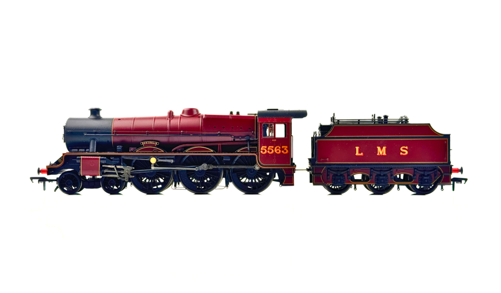 BACHMANN 00 GAUGE - 31-185 - JUBILEE CLASS 5563 AUSTRALIA LMS CRIMSON FOWLER