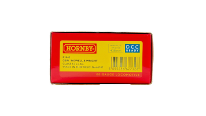 HORNBY OO GAUGE - R3940 - CLASS 66 DIESEL 66747 GBRF NEWELL WRIGHT TMC WEATHERED