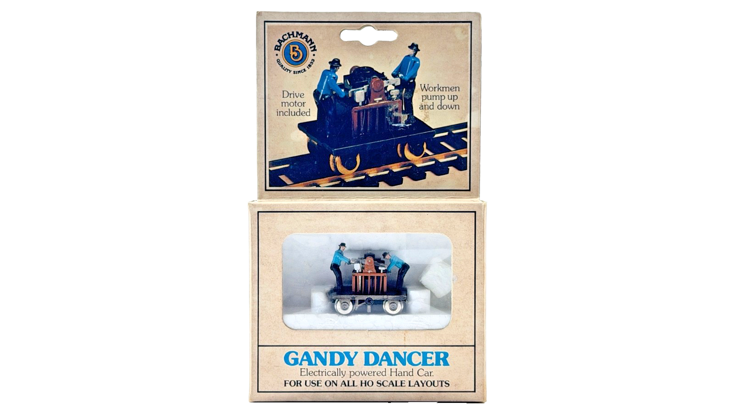 BACHMANN HO/OO GAUGE - 1320 - GANDY DANCER OPERATING HAND CAR LOCOMOTIVE BOXED