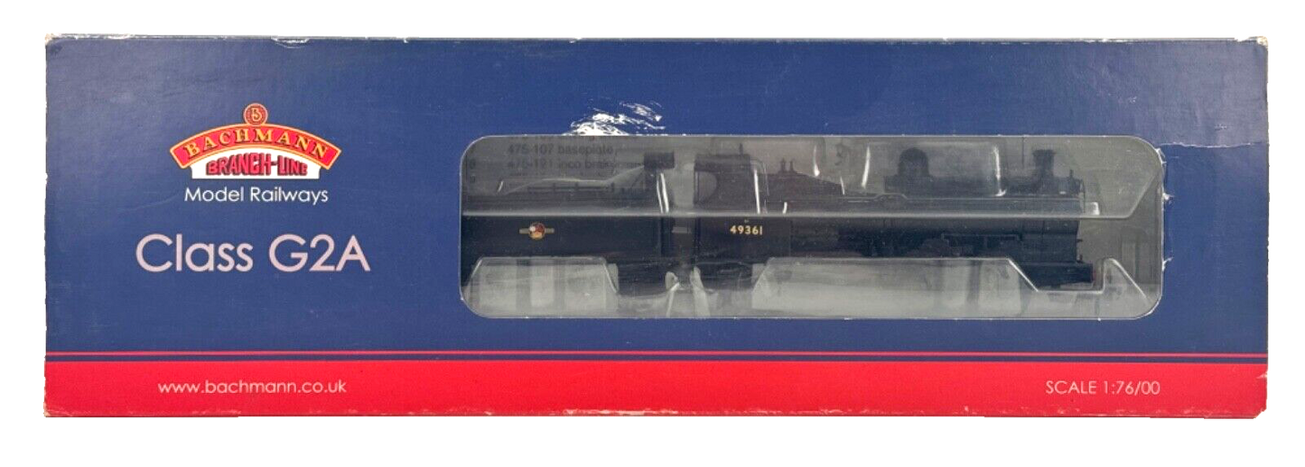 BACHMANN 00 GAUGE - 31-477 - CLASS G2A 49361 BR BLACK LATE CREST - BOXED