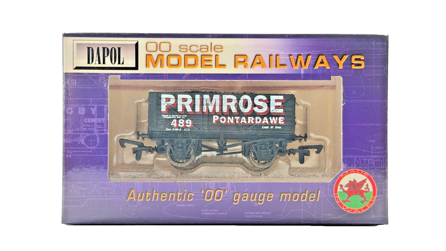 DAPOL 00 GAUGE - PRIMROSE COLLIERY PONTARDAWE PLANK WAGON 489 (LIMITED EDITION)