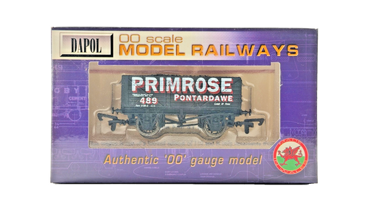 DAPOL 00 GAUGE - PRIMROSE COLLIERY PONTARDAWE PLANK WAGON 489 (LIMITED EDITION)