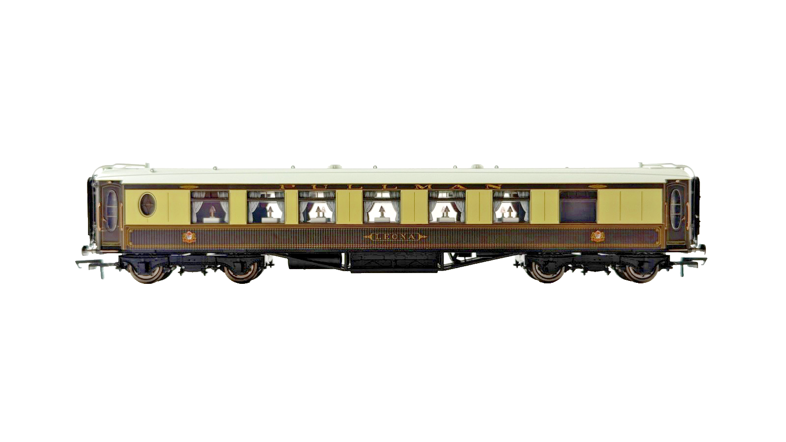 HORNBY OO GAUGE - RAKE OF 3 PULLMAN PASSENGER COACHES UNBOXED (WITH LIGHTS)