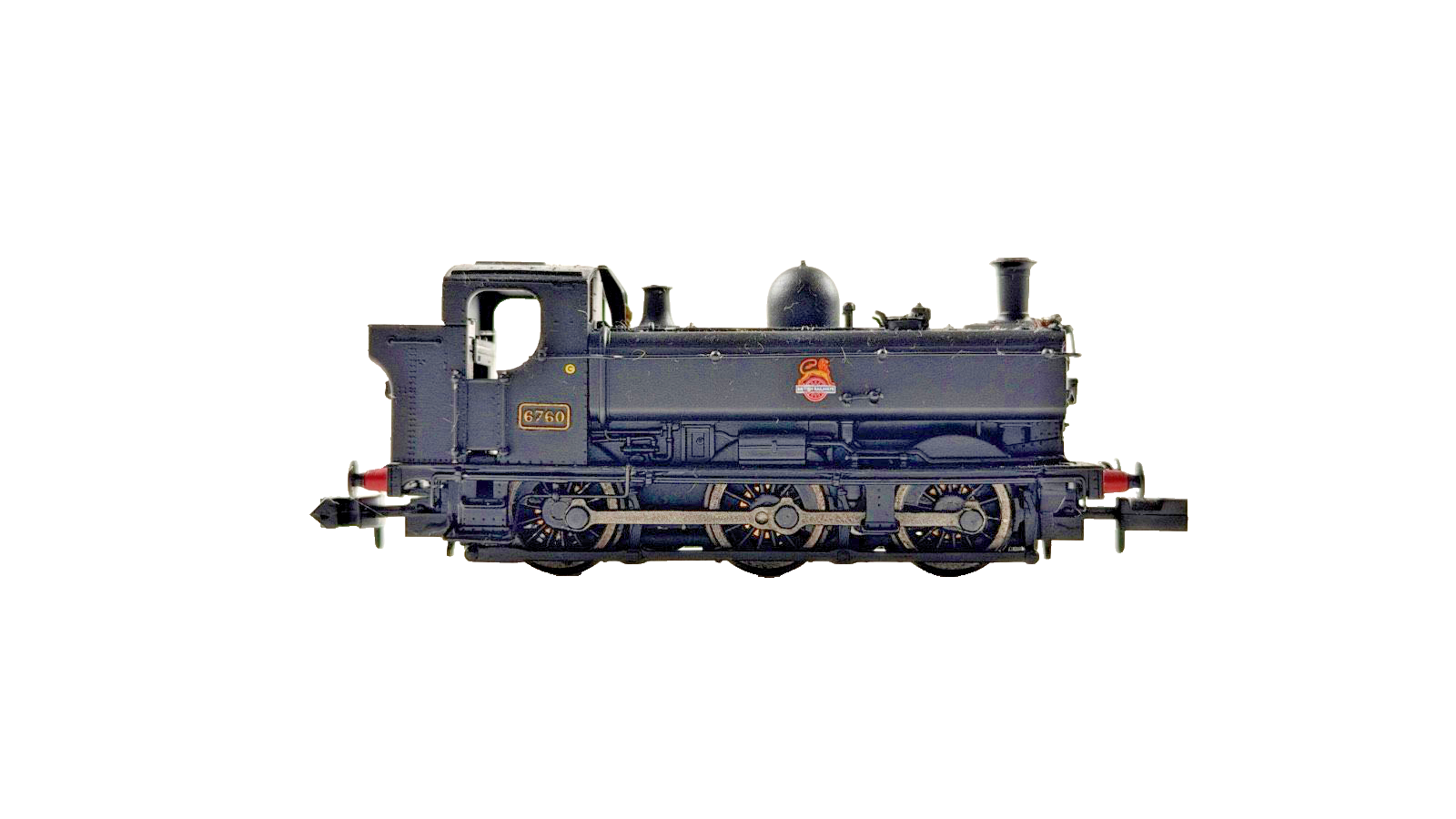 DAPOL N GAUGE - 2S-007-017 - PANNIER TANK 6760 BR BLACK EARLY CREST BOXED