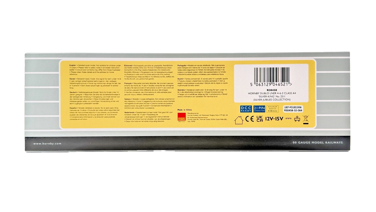 HORNBY DUBLO OO GAUGE - R30458 - LNER 4-6-2 CLASS A4 SILVER KING 2511 JUBILEE