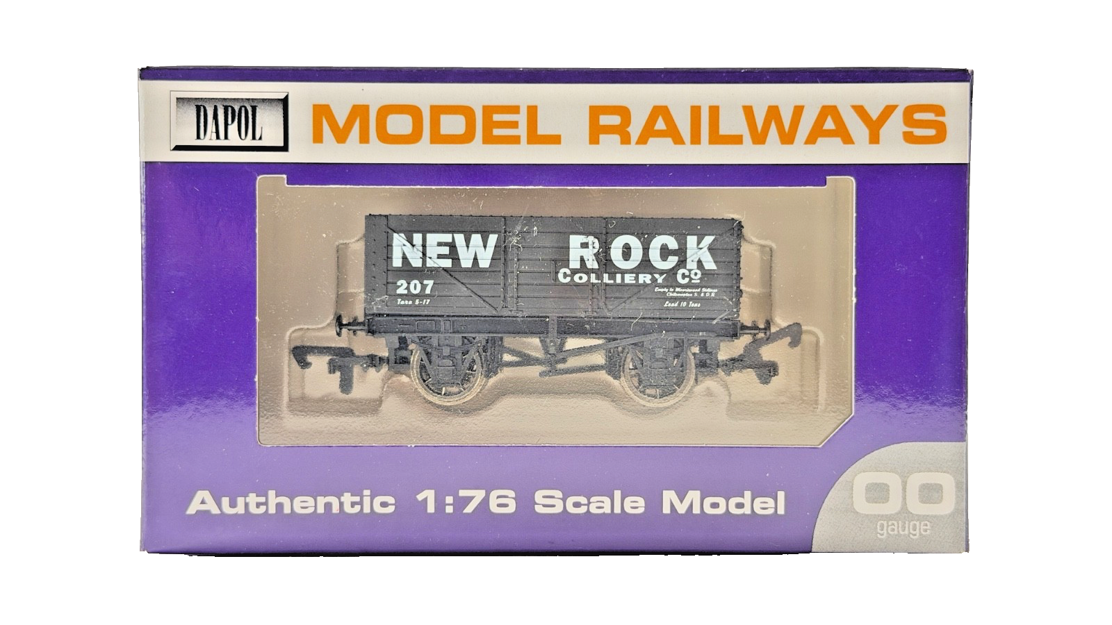 DAPOL 00 GAUGE - NEW ROCK COLLIERY CHILCOMPTON S&DR WAGON 207 (LIMITED EDITION)