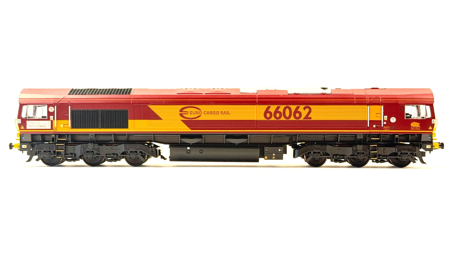 BACHMANN 00 GAUGE - 32-725W - CLASS 66 DIESEL 66062 'EWS' EURO CARGO RAIL