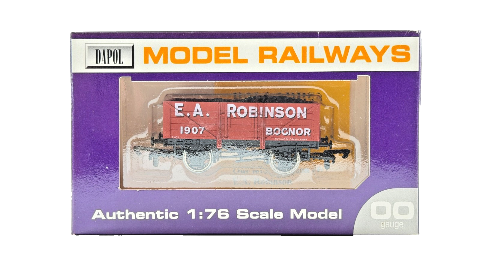 DAPOL 00 GAUGE - E.A ROBINSON COLLIERY BOGNOR PLANK WAGON 1907 (LIMITED EDITION)