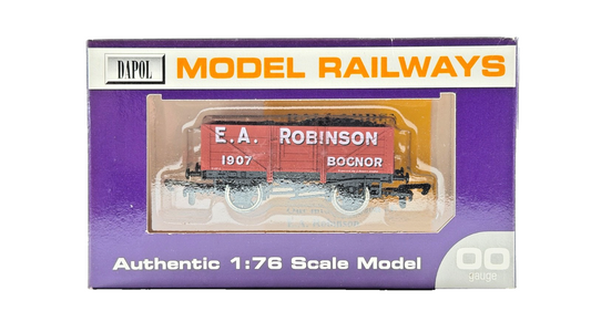 DAPOL 00 GAUGE - E.A ROBINSON COLLIERY BOGNOR PLANK WAGON 1907 (LIMITED EDITION)