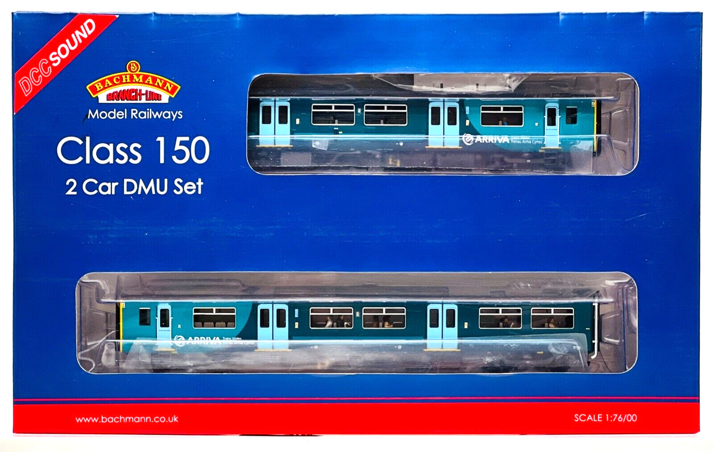 BACHMANN 00 GAUGE - 32-939DS - CLASS 150 DMU 2 CAR ARRIVA TRAINS WALES DCC SOUND