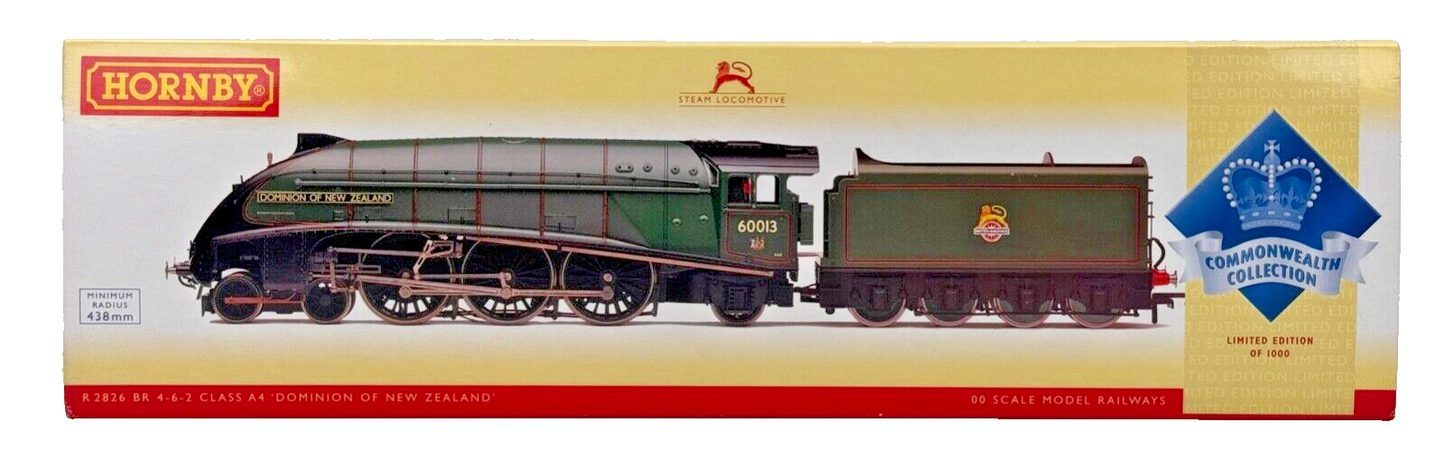 HORNBY 00 GAUGE - R2826 - BR 4-6-2 CLASS A4 'DOMINION OF NEW ZEALAND' LIMITED ED