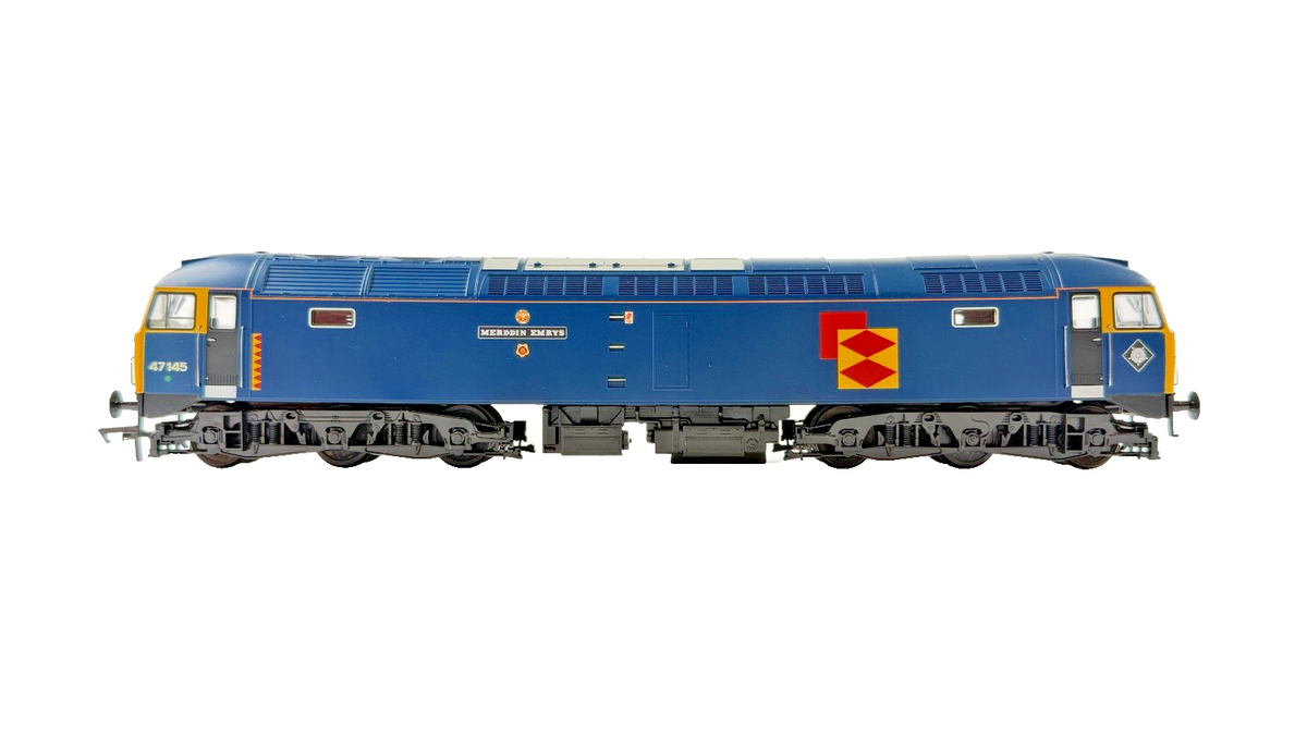 HELJAN OO GAUGE - 4661 - CLASS 47 DIESEL 47145 TINSLEY BLUE MERDDIN EMRYS BOXED