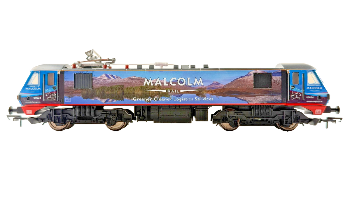 HORNBY OO GAUGE - R3924 - CLASS 90 LOCOMOTIVE NO.90024 MALCOLM LOGISTICS