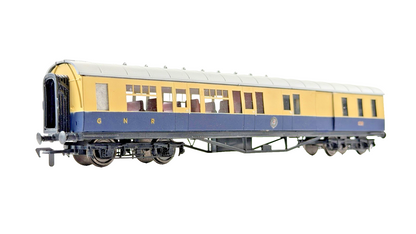 SILVER FOX MODELS OO GAUGE - GNRI NORTHERN IRISH RAIL CREAM/BLUE L14 COACH 175