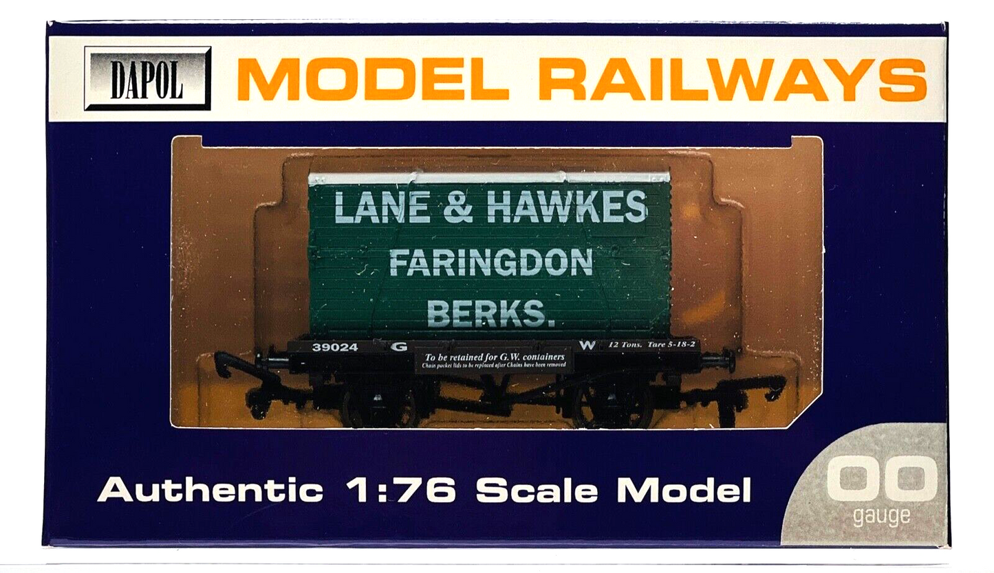 DAPOL 00 GAUGE - LANE & HAWKES FARINGDON BERKS CONFLAT (WESSEX WAGONS LTD ED)