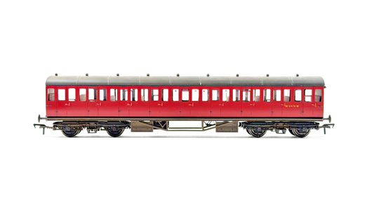 LARRY GODDARD 00 GAUGE BRASS KIT BUILT GWR DIA.121 CRIMSON SUBURBAN COACH W5476W